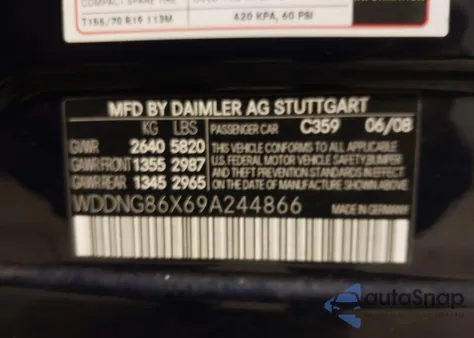 2009 Mercedes-Benz S 550 4Matic z USA, uszkodzony, nr VIN WDDNG86X69A244866